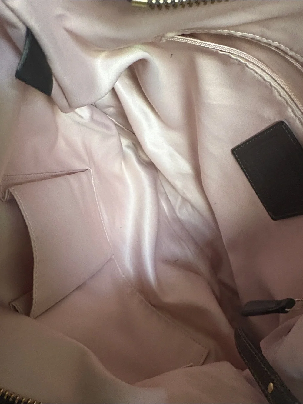 Coach Tan and Brown Signature Shoulder Bag